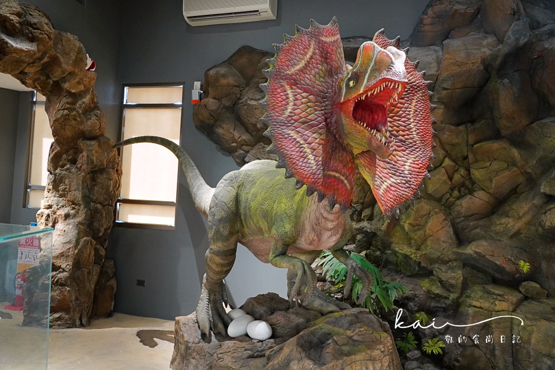 ☆澎湖室內景點｜小門地質探索館。邊吹冷氣邊看超逼真恐龍、巨大化石