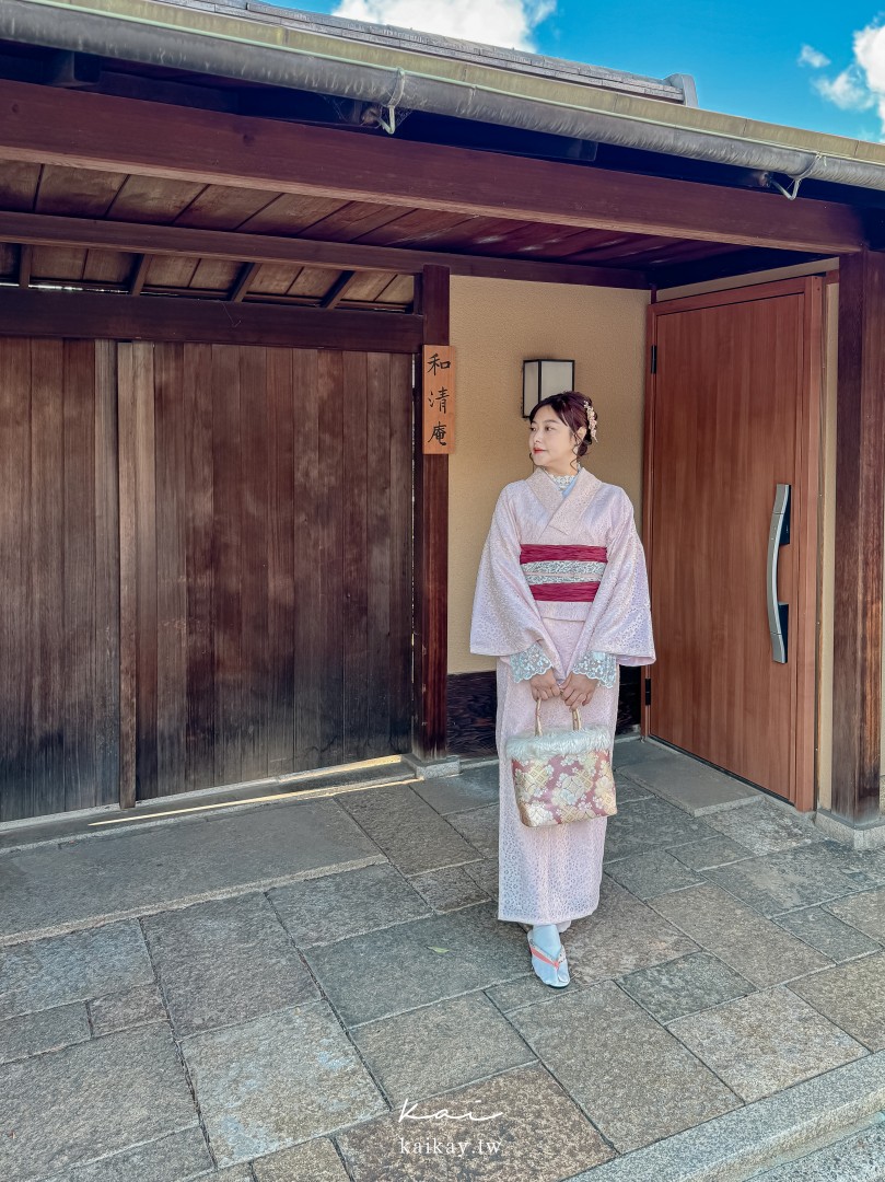 ☆京都蕾絲和服體驗。wargo京都祗園四條店，交通比清水寺更方便。冬天穿和服小建議